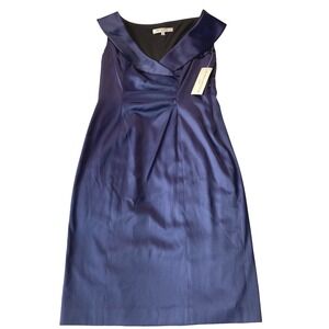 Evan Picone Women's Dress Size 8 Blue Sleeveless Formal Cocktail Party Career